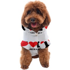 I Love Gabriel Dog Coat by ilovewhateva