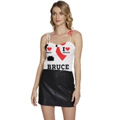 I Love Bruce Flowy Camisole Tie Up Top by ilovewhateva