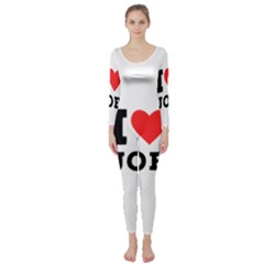 I Love Joe Long Sleeve Catsuit by ilovewhateva