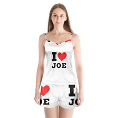 I Love Joe Satin Pajamas Set