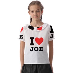 I Love Joe Kids  Frill Chiffon Blouse by ilovewhateva