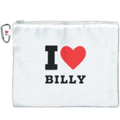 I Love Billy Canvas Cosmetic Bag (xxxl) by ilovewhateva