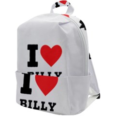 I Love Billy Zip Up Backpack by ilovewhateva