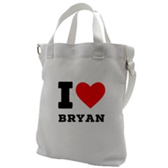 I Love Bryan Canvas Messenger Bag by ilovewhateva
