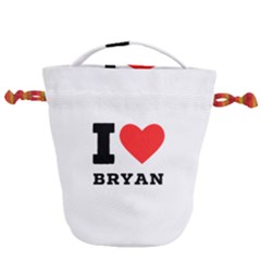 I Love Bryan Drawstring Bucket Bag by ilovewhateva