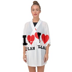 I Love Dylan  Half Sleeve Chiffon Kimono by ilovewhateva