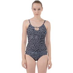 Abstract-0025 Cut Out Top Tankini Set by nateshop