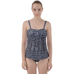 Abstract-0025 Twist Front Tankini Set