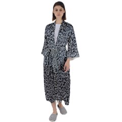 Abstract-0025 Maxi Satin Kimono by nateshop