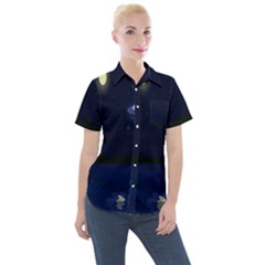 Alien Navi Women s Short Sleeve Pocket Shirt