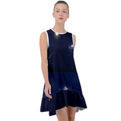 Alien Navi Frill Swing Dress by nateshop