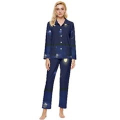 Alien Navi Womens  Long Sleeve Velvet Pocket Pajamas Set by nateshop