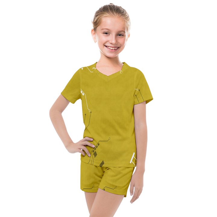 Background-0027 Kids  Mesh Tee and Shorts Set