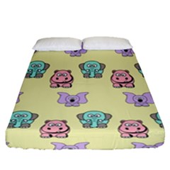 Animals-17 Fitted Sheet (queen Size) by nateshop