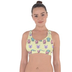 Animals-17 Cross String Back Sports Bra by nateshop