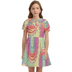 Background-02 Kids  Bow Tie Puff Sleeve Dress by nateshop