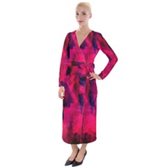 Background-03 Velvet Maxi Wrap Dress by nateshop