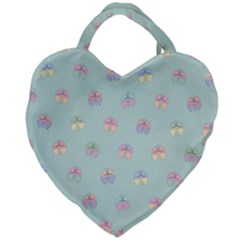 Butterfly-15 Giant Heart Shaped Tote by nateshop