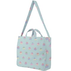 Butterfly-15 Square Shoulder Tote Bag by nateshop