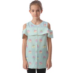 Butterfly-15 Fold Over Open Sleeve Top by nateshop