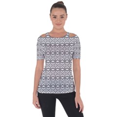 Celtic-knot 01 Shoulder Cut Out Short Sleeve Top by nateshop