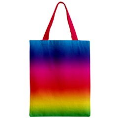 Spectrum Zipper Classic Tote Bag by nateshop