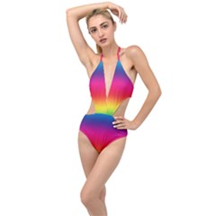 Spectrum Plunging Cut Out Swimsuit by nateshop
