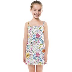 Flowers-484 Kids  Summer Sun Dress by nateshop