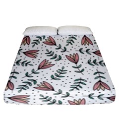 Flowers-49 Fitted Sheet (california King Size) by nateshop