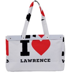 I Love Lawrence Canvas Work Bag by ilovewhateva