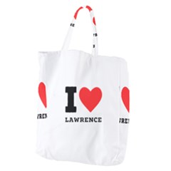 I Love Lawrence Giant Grocery Tote by ilovewhateva