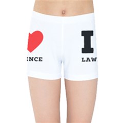 I Love Lawrence Kids  Sports Shorts by ilovewhateva