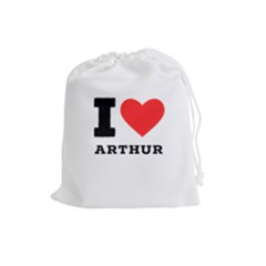 I love arthur Drawstring Pouch (Large)