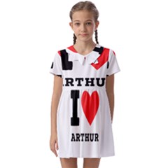 I Love Arthur Kids  Asymmetric Collar Dress by ilovewhateva