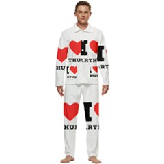 I love arthur Men s Long Sleeve Velvet Pocket Pajamas Set