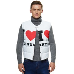 I Love Arthur Men s Short Button Up Puffer Vest	 by ilovewhateva