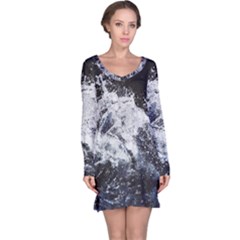 Tempestuous Beauty Art Print Long Sleeve Nightdress by dflcprintsclothing