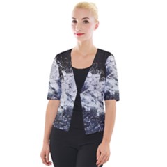 Tempestuous Beauty Art Print Cropped Button Cardigan by dflcprintsclothing
