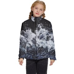 Tempestuous Beauty Art Print Kids  Puffer Bubble Jacket Coat by dflcprintsclothing