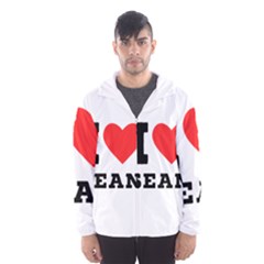 I Love Sean Men s Hooded Windbreaker by ilovewhateva