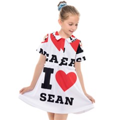 I love sean Kids  Short Sleeve Shirt Dress