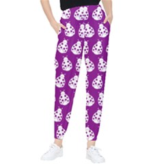 Ladybug Vector Geometric Tile Pattern Women s Tapered Pants by GardenOfOphir