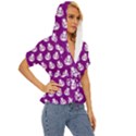 Ladybug Vector Geometric Tile Pattern Lightweight Drawstring Hooded Top View3