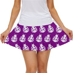 Ladybug Vector Geometric Tile Pattern Women s Skort