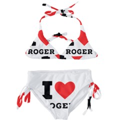 I Love Roger Kids  Classic Bikini Set by ilovewhateva