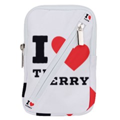 I Love Terry  Belt Pouch Bag (large) by ilovewhateva