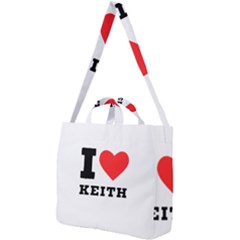 I Love Keith Square Shoulder Tote Bag by ilovewhateva