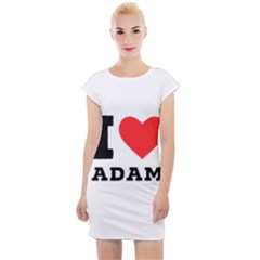 I love Adam  Cap Sleeve Bodycon Dress