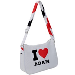 I Love Adam  Zip Up Shoulder Bag