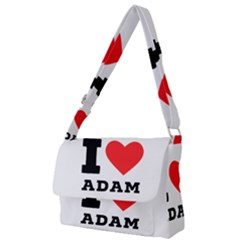 I love Adam  Full Print Messenger Bag (L)